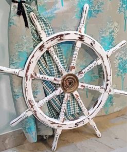 Old Ship Wheel Diamond Paintings