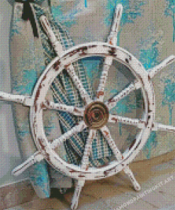 Old Ship Wheel Diamond Paintings