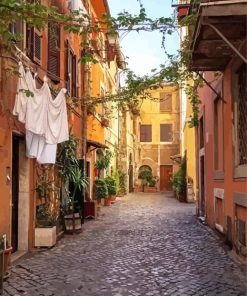 Old Town Trastevere Rome Diamond Paintings