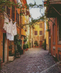 Old Town Trastevere Rome Diamond Paintings