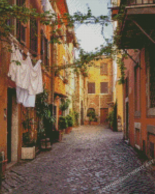 Old Town Trastevere Rome Diamond Paintings