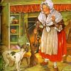 Old Woman And Dog Diamond Paintings