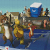 Over The Hedge Cartoon Diamond Paintings