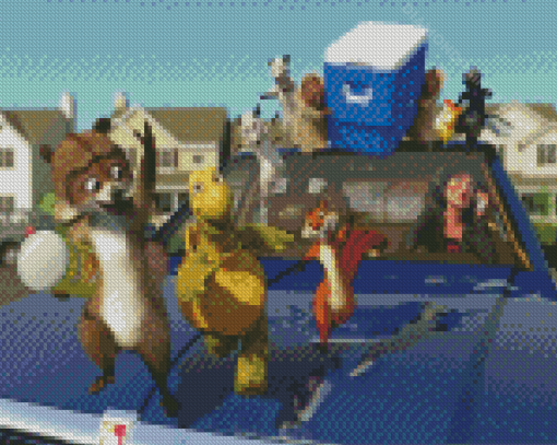 Over The Hedge Cartoon Diamond Paintings