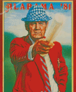 Paul Bear Bryant Alabama Poster Diamond Paintings