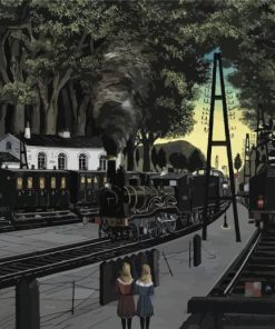 Paul Delvaux Station Forestiere Diamond Paintings