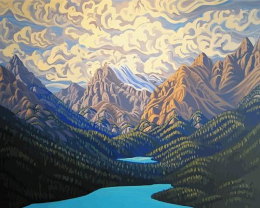 Peyto Lake Art Diamond Paintings