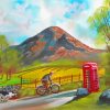 Phone Box In Mountain Diamond Paintings