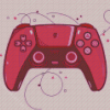 Pink Gamepad Diamond Paintings