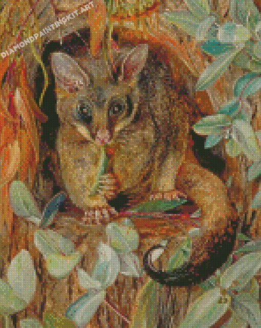 Possum Up A Gum Tree Marianne North Diamond Paintings