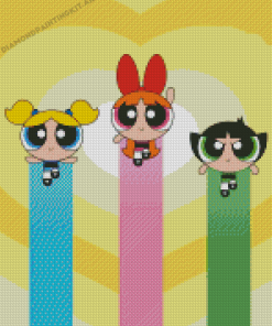 Powerpuff Girl Cartoon Diamond Paintings