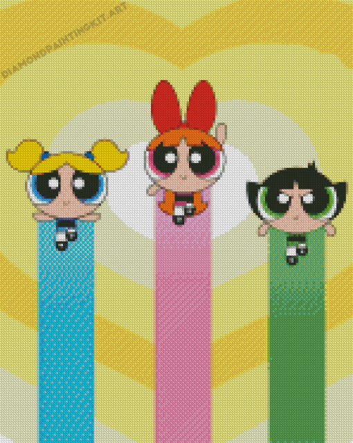 Powerpuff Girl Cartoon Diamond Paintings