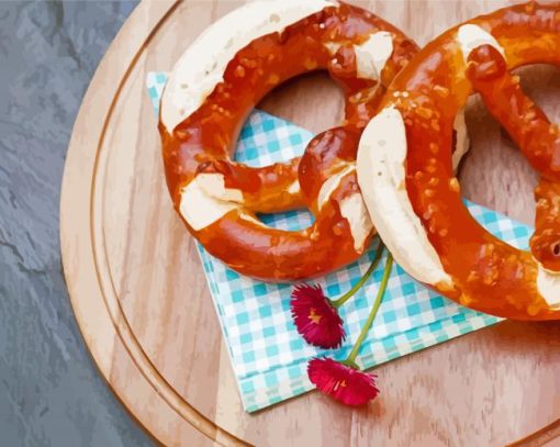 Pretzel German Bread Diamond Paintings