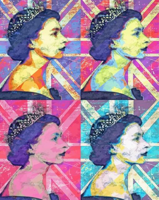 Queen Elizabeth Andy Warhol Diamond Paintings