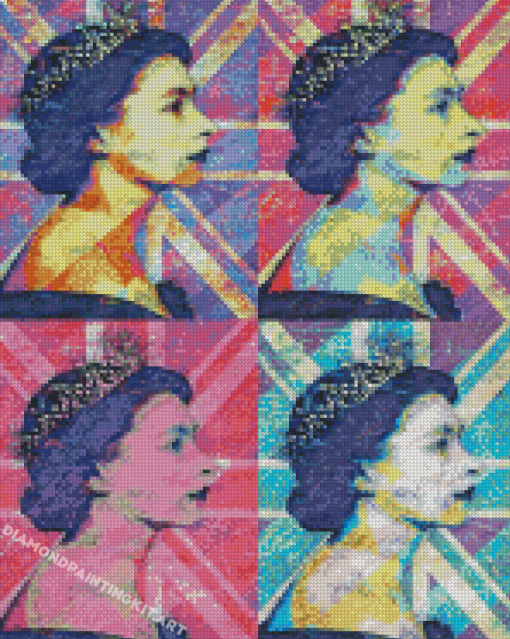 Queen Elizabeth Andy Warhol Diamond Paintings