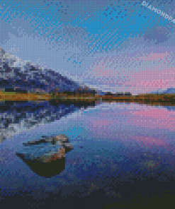 Queenstown Lake At Sunset Diamond Paintings