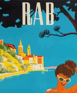 Rab Croatia Poster Diamond Paintings