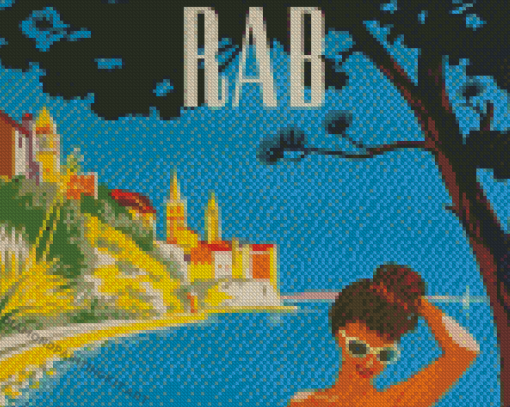 Rab Croatia Poster Diamond Paintings