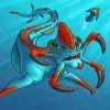 Reaper Leviathan Subnautica Art Diamond Paintings