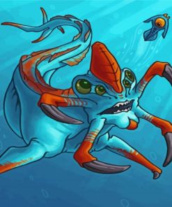 Reaper Leviathan Subnautica Art Diamond Paintings