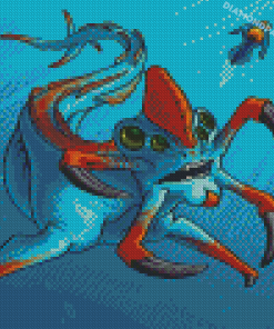 Reaper Leviathan Subnautica Art Diamond Paintings