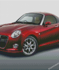 Red Daihatsu Copen Diamond Paintings