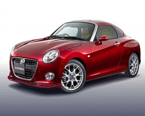 Red Daihatsu Copen Diamond Paintings