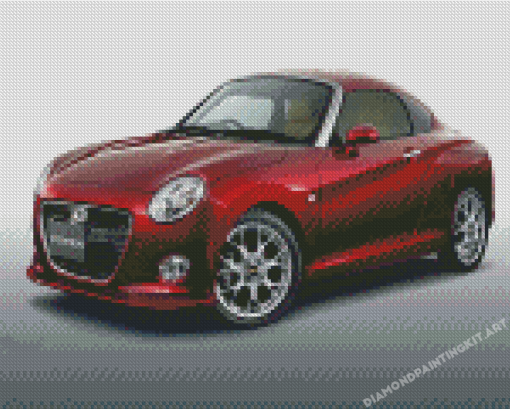 Red Daihatsu Copen Diamond Paintings