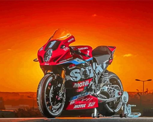 Red Suzuki Gsxr Diamond Paintings