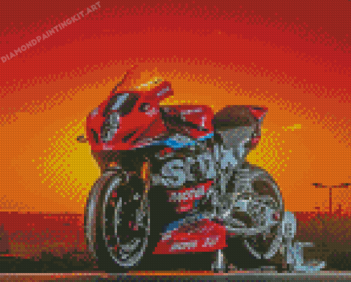 Red Suzuki Gsxr Diamond Paintings