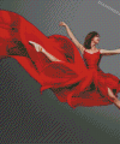 Red Ballet Diamond Paintings