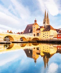 Regensburg Bridge Diamond Paintings