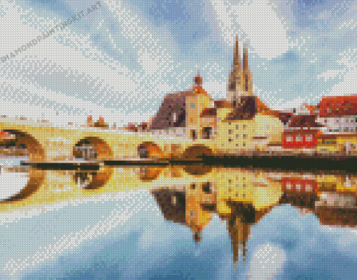 Regensburg Bridge Diamond Paintings