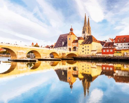 Regensburg Bridge Diamond Paintings