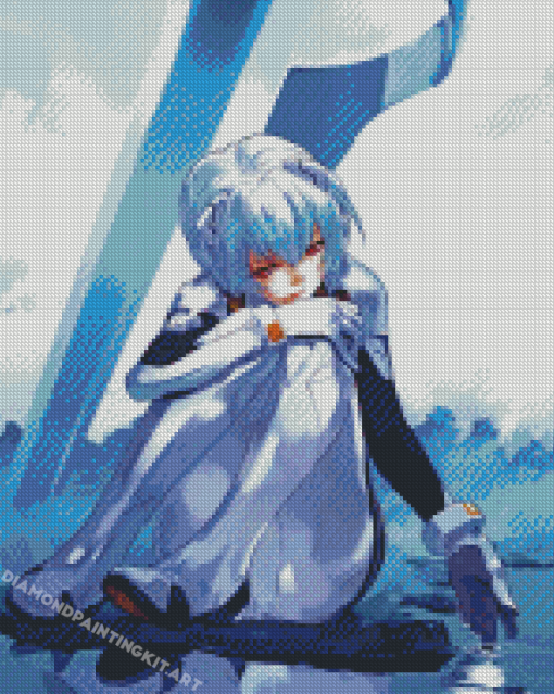 Rei Ayanami Anime Character Diamond Paintings