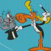 Rocky And Bullwinkle Cartoon Art Diamond Paintings