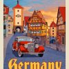 Rothenburg Germany Travel Poster Diamond Paintings