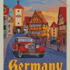 Rothenburg Germany Travel Poster Diamond Paintings