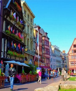 Rouen City Buildings Diamond Paintings