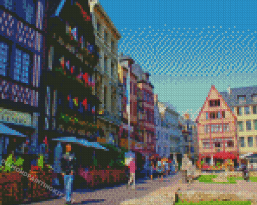 Rouen City Buildings Diamond Paintings