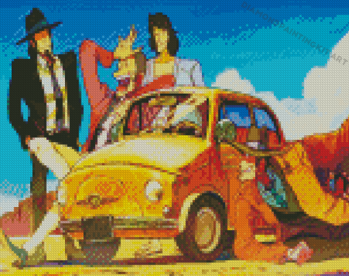 Rsene Lupin And Daisuke Jigen And Koichi Zenigata Diamond Paintings