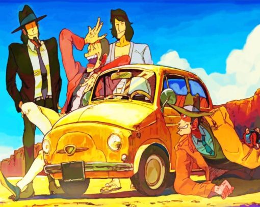 Rsene Lupin And Daisuke Jigen And Koichi Zenigata Diamond Paintings