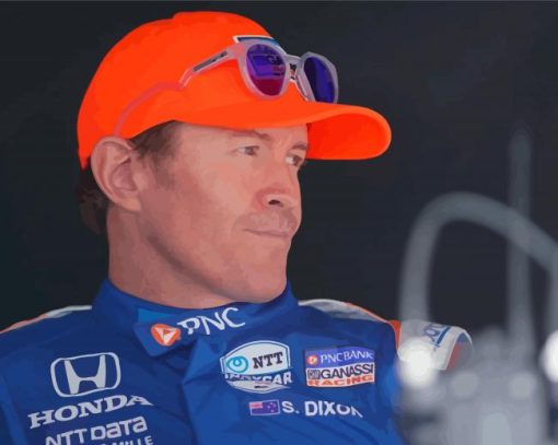 Scott Dixon Motorsport Driver Diamond Paintings