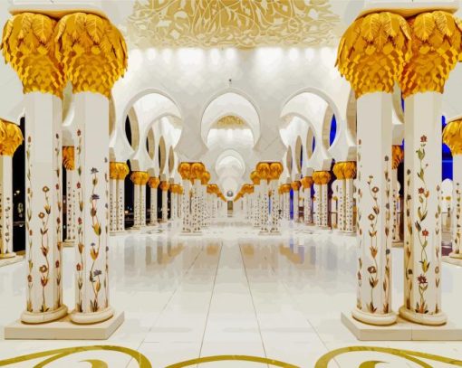 Sheikh Zayed Mosque UAE Diamond Paintings