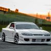 Silvia S15 White Car Diamond Paintings