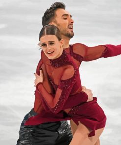 Skating Ice Dancers Diamond Paintings