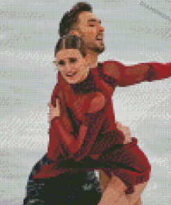 Skating Ice Dancers Diamond Paintings