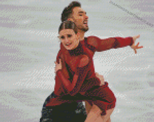 Skating Ice Dancers Diamond Paintings