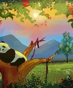 Sleeping Panda Diamond Paintings