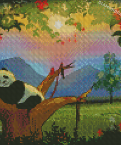 Sleeping Panda Diamond Paintings